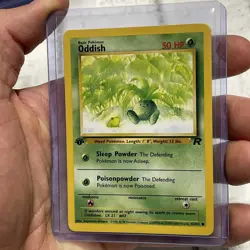 Pokemon TCG 1st Edition Oddish Team Rocket Set 63/82 Pokemon Common LP+ Vintage - Image 2
