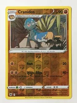 Cranidos 076/189 Reverse Holo Uncommon Astral Radiance Pokemon Pack Fresh - Image 1
