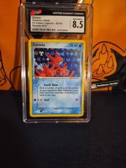 Corsola Pokemon (2004) EX Hidden Legends-32/101 Reverse Holo CGC NM/MINT+ 8.5 - Image 1