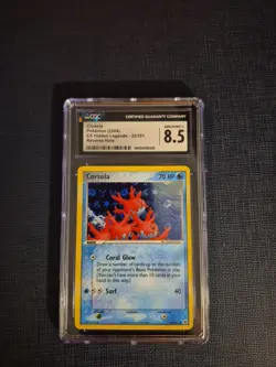 Corsola Pokemon (2004) EX Hidden Legends-32/101 Reverse Holo CGC NM/MINT+ 8.5 - Image 3