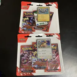 Pokemon Destined Rivals SV10 3-Pack Blister Set of 2 Brand New 6 packs total - Image 1