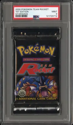 PSA 9- 2000 Pokemon Team Rocket Pack Gyarados 1st Edition - Image 1
