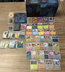 Pokemon Phantasmal Flames Opened ETB 200 Bulk Rev Holo/Dbl Rare/ Illustration - Image 1