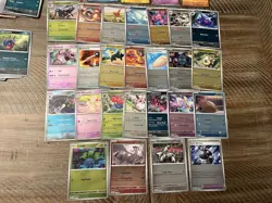 Pokemon Phantasmal Flames Opened ETB 200 Bulk Rev Holo/Dbl Rare/ Illustration - Image 5