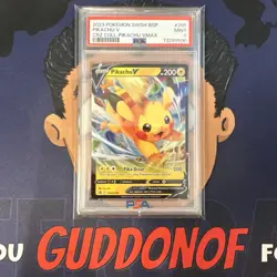 PSA 9 MINT 2023 Pokemon Crown Zenith PIKACHU V 285 Promo Holo - Image 1