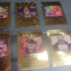 Straw Hat Pirate Crew?10 One Piece Wanted Poster Gold Card Collectible? - Image 4