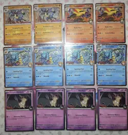 Pokemon Prerelease Stamped Promo Bundle! (12 Cards Total/ Destined Rivals) - Image 1