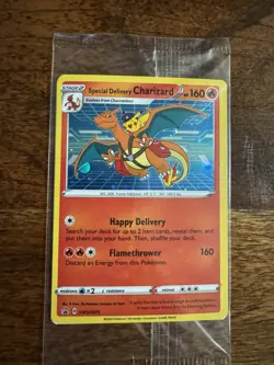 SEALED Pokemon Special Delivery Charizard SWSH075 Promo Card - Image 1