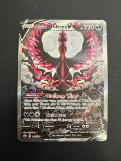 Pokemon TCG Galarian Moltres v Astral Radiance Holo Ultra Rare Card 177/198 - Image 1