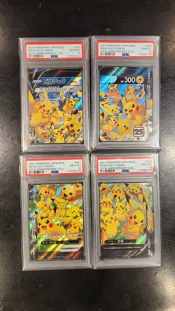 PSA10 Sequential Pikachu V-UNION Set 025 026 027 028 Japanese Pokemon Card Rare - Image 1