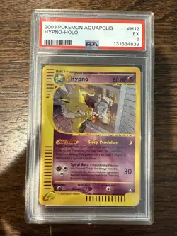 Hypno H12/H32 Aquapolis E-Series Holo Rare Vintage Pokemon Card 2003 PSA 5 - Image 3