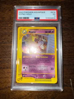Hypno H12/H32 Aquapolis E-Series Holo Rare Vintage Pokemon Card 2003 PSA 5 - Image 4