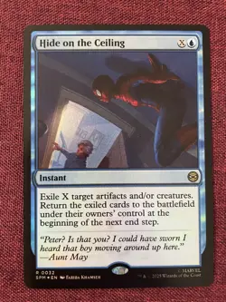 Hide on the Ceiling #32 FOIL NM/M MTG Spiderman Magic Card - Image 1