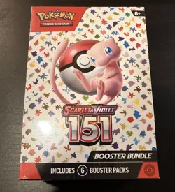Pokemon 151 Scarlet Violet Booster Bundle 6 Packs, New Sealed TCG Cards - Image 1