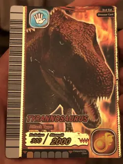 Dinosaur King Gold Tyrannosaurus 3rd Edition Card - Image 1