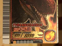 Dinosaur King Gold Tyrannosaurus 3rd Edition Card - Image 5