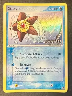 Staryu 85/113 2005 EX Delta Species Pokemon Card TCG Reverse Holo Common - Nm - Image 1