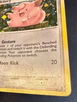Clefairy 59/112 EX FireRed & LeafGreen Pokemon Card Arita Art Reverse Holo Mp - Image 4