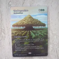The Banyan Tree - The Great Henge Borderless MTG Avatar 41 M NM Card in Hand - Image 1