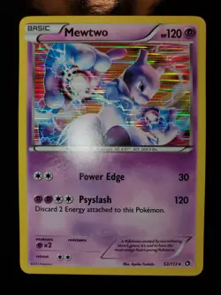 Mewtwo 53/113 Holo Pokemon TCG Card Black White Legendary Treasures Near Mint NM - Image 3