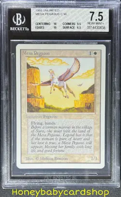MTG Unlimited Edition 1993 Mesa Pegasus BGS 7.5 Near Mint+ Old School 93/94 - Image 1