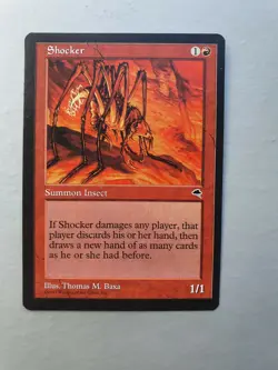 Shocker, MTG Tempest (1997) Rare Red Creature VNM - Image 1