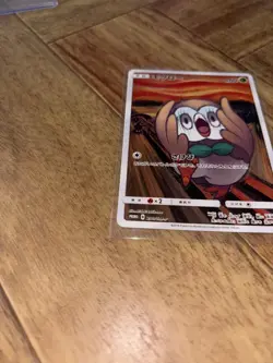 Rowlet Munch The Scream 290/SM-P Promo Japanese 2018 Pokemon Trading Card EX K05 - Image 4