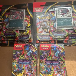 Phantasmal Flames Booster Bundle Pokemon TCG 2x Plus 2 3 Pk Blisters Lot of 4 - Image 1