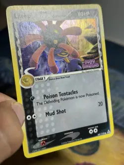 Lileep 68/110 Reverse Holo Delta Species EX Holon Phantoms Stamped Pokemon Card - Image 4