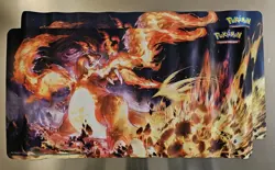 LOT - 2 x Pokemon Charizard Ultra Premium Collection (UPC) Playmats - Image 1