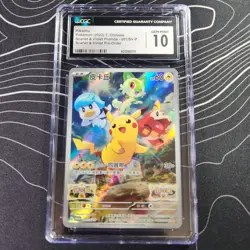 CGC 10 Pikachu #1 Pokemon Chinese Scarlet and Violet Preorder Promo - Image 1