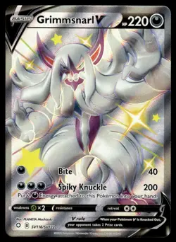 Pokemon TCG Shining Fates: Shiny Vault #SV116/SV122 Grimmsnarl V NM - Image 1