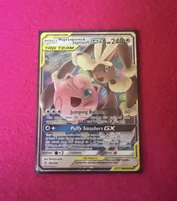Pokemon TCG Mega Lopunny & Jigglypuff GX 165/236 Tag Team Cosmic Eclipse - Image 2