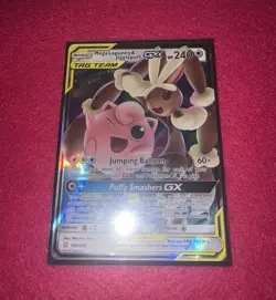 Pokemon TCG Mega Lopunny & Jigglypuff GX 165/236 Tag Team Cosmic Eclipse - Image 3