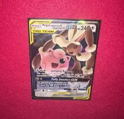Pokemon TCG Mega Lopunny & Jigglypuff GX 165/236 Tag Team Cosmic Eclipse - Image 5