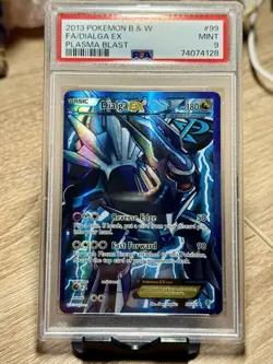 PSA 9 Mint 2013 POKEMON BLACK & WHITE PLASMA BLAST #99 FULL ART Dialga EX - Image 1