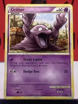 Grimer 50/90 Undaunted Pokemon TCG Regular Common 2010 VLP - Image 3