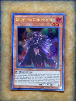 Yugioh Knightmare Corruptor Iblee FLOD-EN017 Secret Rare NM - Image 1