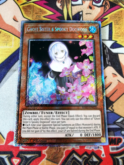 Ghost Sister & Spooky Dogwood ra03-en020 (NM+) Platinum-Secret Rare Yu-Gi-Oh! - Image 1