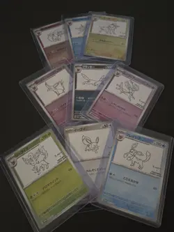 YU NAGABA x Pokemon TCG Eevee’s Card Special PROMO 9 Ct. Full set NM. US Seller - Image 2