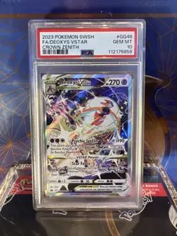 Deoxys VSTAR Crown Zenith: Galarian Gallery Ultra Rare Card GG46/GG70 Psa 10 - Image 1