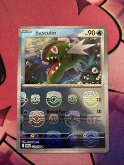 Basculin 024/086 Master Ball Pattern White Flare Holo NM English Pokemon Card - Image 1