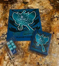 Pokemon TCG Twilight Masquerade Players Guide (UNMARKED) + Card Sleeves & Dice! - Image 1
