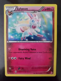 Sylveon 30/30 Pokemon TCG Holo Card XY Trainer Kit Sylveon Noivern Exclusive NM - Image 1
