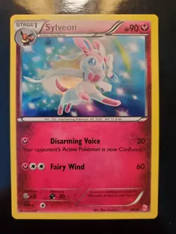 Sylveon 30/30 Pokemon TCG Holo Card XY Trainer Kit Sylveon Noivern Exclusive NM - Image 2