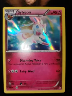 Sylveon 30/30 Pokemon TCG Holo Card XY Trainer Kit Sylveon Noivern Exclusive NM - Image 3