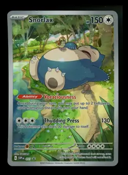 #3 Snorlax 051 Black Star Promo 2023 SVP 151 ETB Holo Rare IR Pokemon Card TCG - Image 1