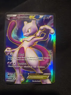 Pokemon Mewtwo EX TCG Full Art Ultra Rare Holo Card Next Destinities 98/99 - Image 1