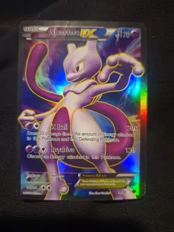 Pokemon Mewtwo EX TCG Full Art Ultra Rare Holo Card Next Destinities 98/99 - Image 2