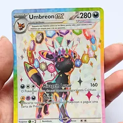 Pokemon TCG Umbreon ex 176 & Espeon ex 175 Promo Set Prismatic Portuguese Card - Image 5